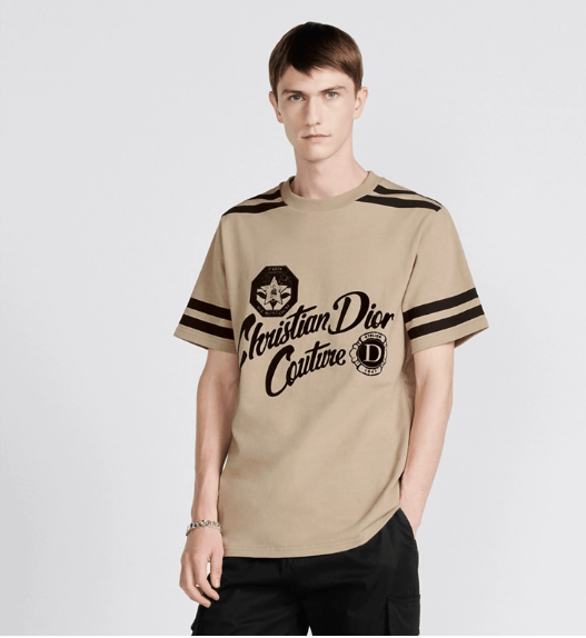 Dior o1w1db10525 483J63 Couture Relaxed-Fit T-Shirt in Beige Size US M / EU 48-50 / 2 - 4 Thumbnail