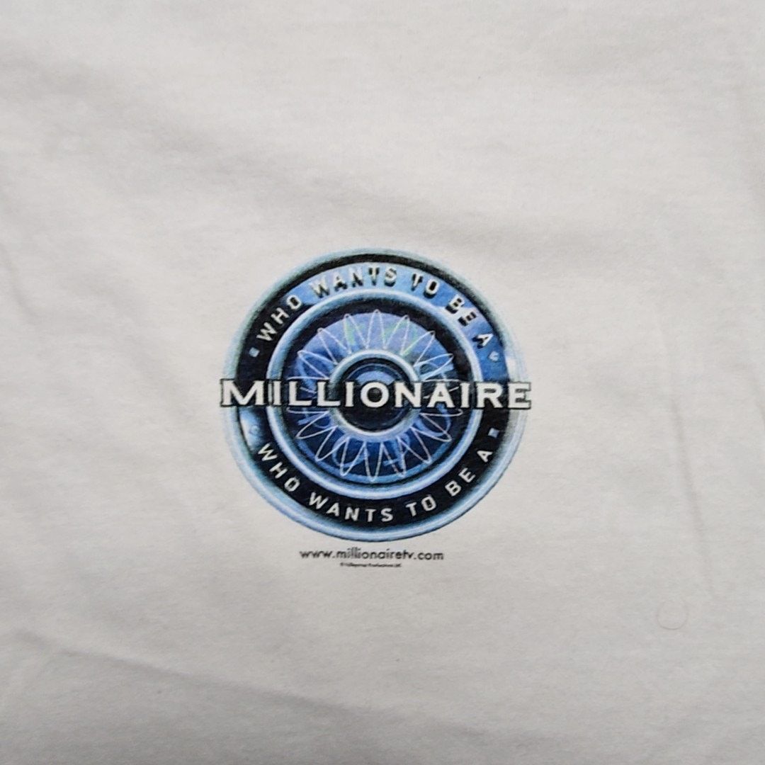 Hanes Who Wants to Be a Millionaire Shirt White TV Show XL Tee Size US XL / EU 56 / 4 - 2 Thumbnail