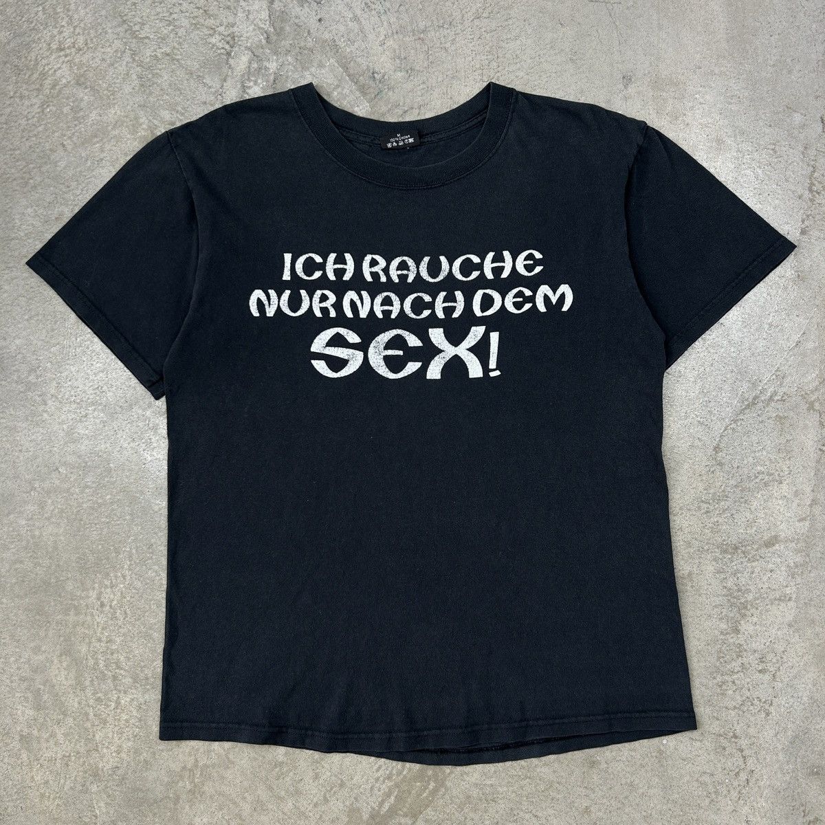 Vintage 1990s German Wording Tee Size US M / EU 48-50 / 2 - 6 Thumbnail