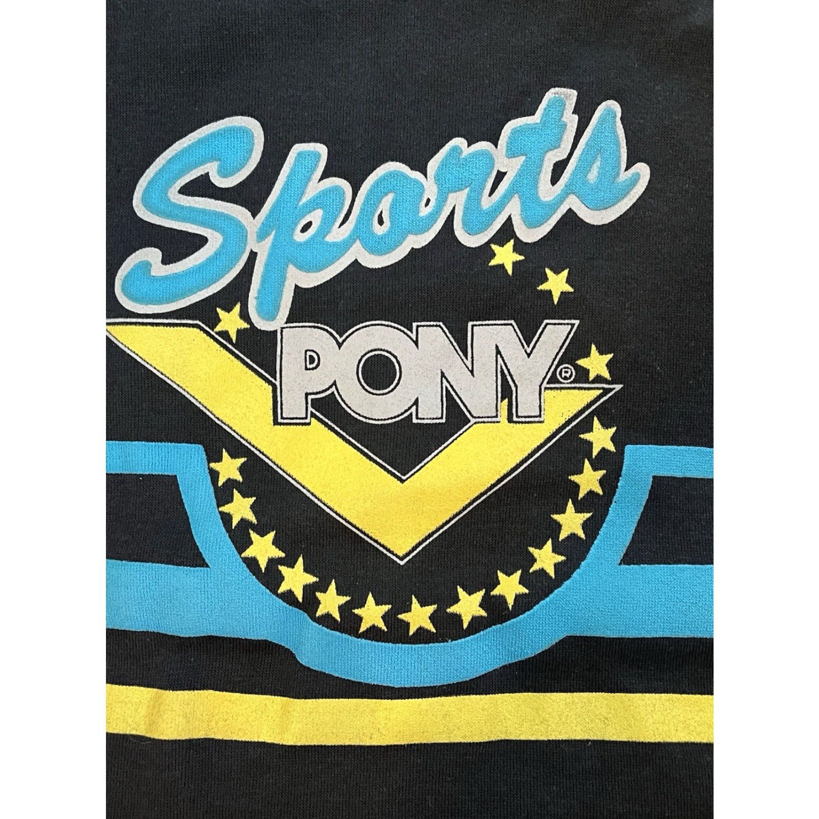 PONY VINTAGE PONY Sweatshirt Mens Size L Crew Neck 80s Deadstock NWT Black Size US L / EU 52-54 / 3 - 4 Thumbnail