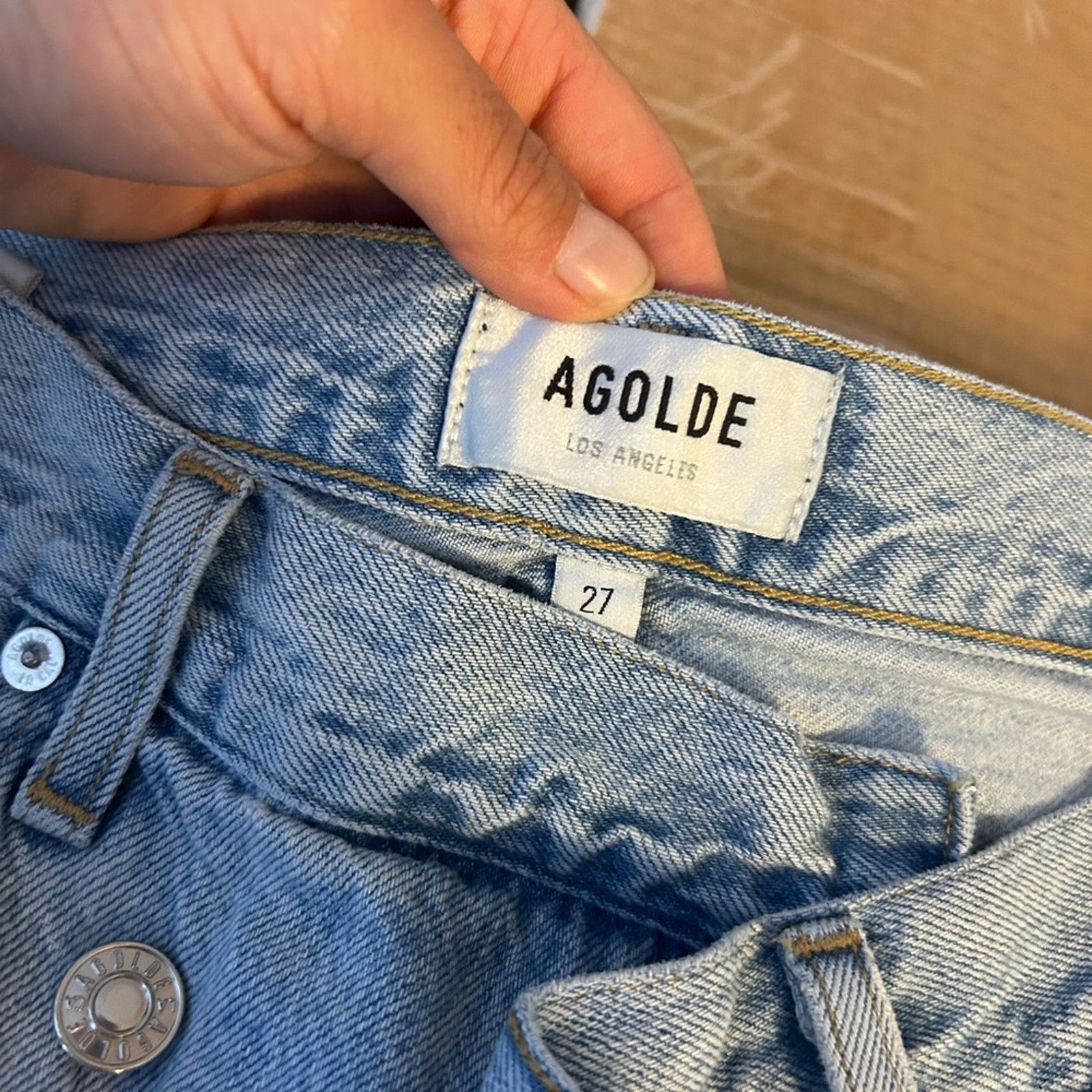 Agolde Agolde Criss Cross Light Blue Jeans Size 27" / US 4 / IT 40 - 4 Thumbnail