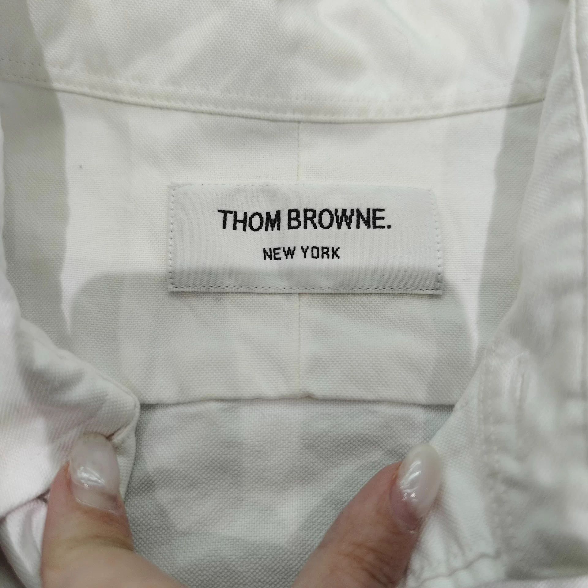 Thom Browne Thom Browne Double Cuff Logo Shirt 4 Size US L / EU 52-54 / 3 - 3 Thumbnail