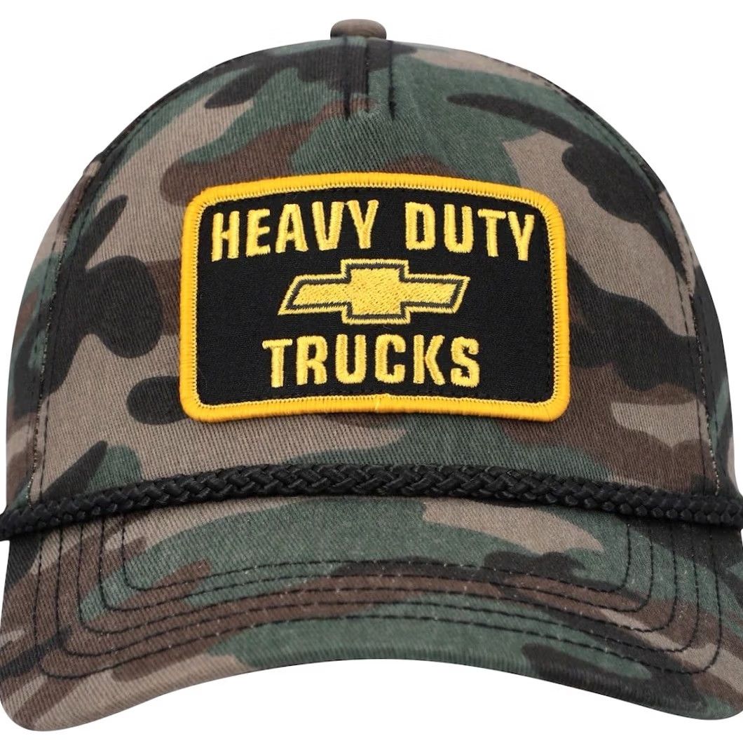 American Needle Chevy Hat Cap Snap Back Camo Patch Heavy Duty Trucks Patch Chevrolet American Needle Men Snapback Cap Green Casual Adjustable One Size Hat Size ONE SIZE - 2 Thumbnail