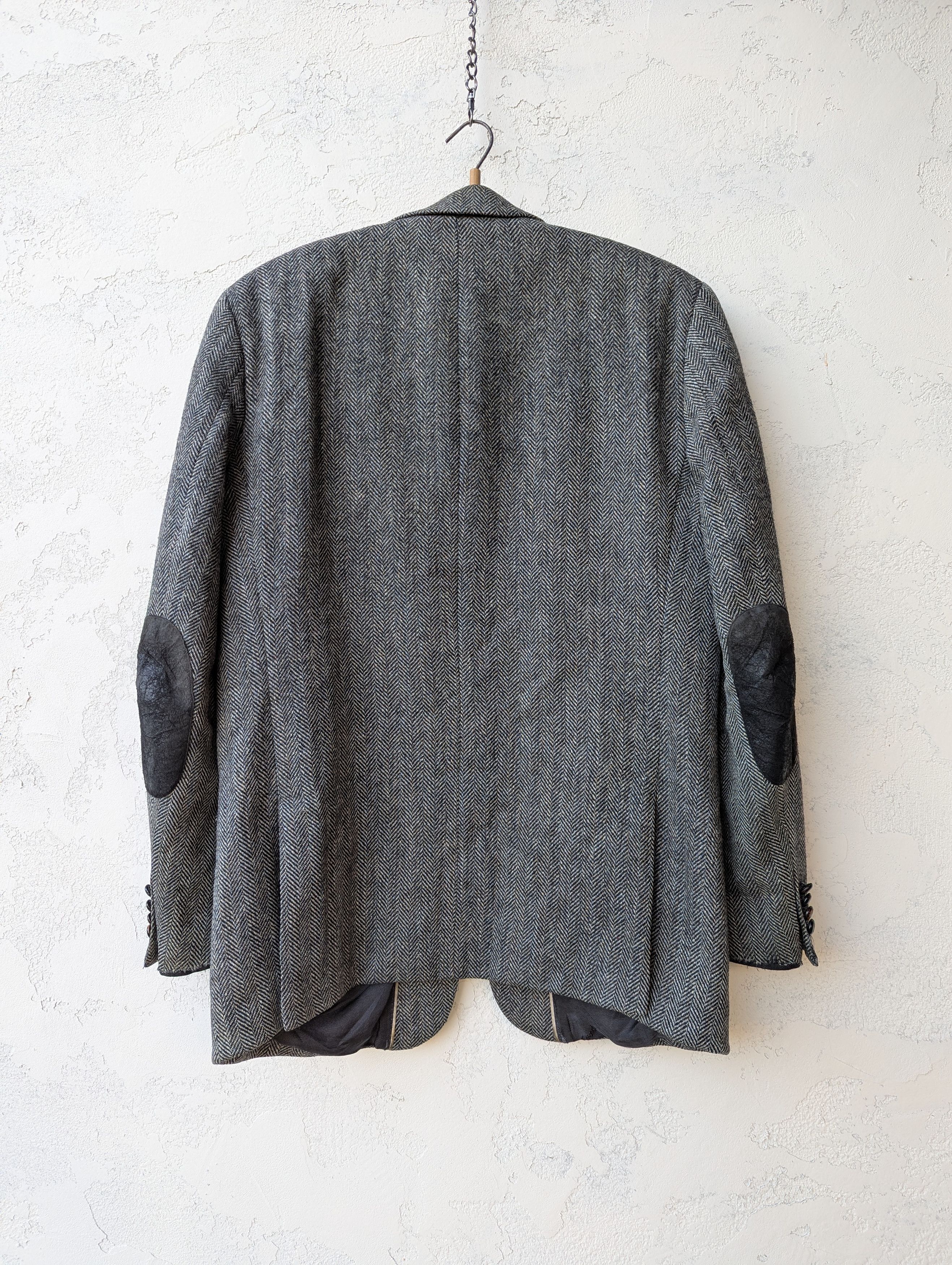 Harris Tweed Harris Tweed x Mario Barutti Vintage Blazer Pure Wool Gray Size 44L - 18 Thumbnail