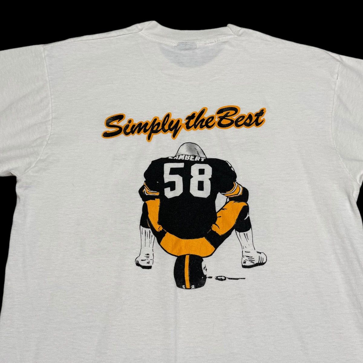 Vintage Vintage Jack Lambert Steelers Hall of Fame Shirt Adult L Size US L / EU 52-54 / 3 - 6 Thumbnail