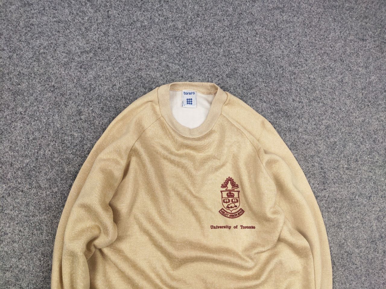 Vintage Vintage University of Toronto Crew Check Sweatshirt Y2K Size US L / EU 52-54 / 3 - 4 Thumbnail