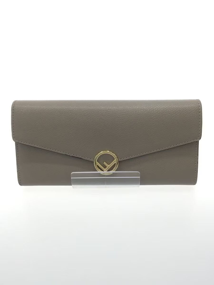 Fendi Fendi Leather Continental Long Wallet Beige Size ONE SIZE - 1 Thumbnail