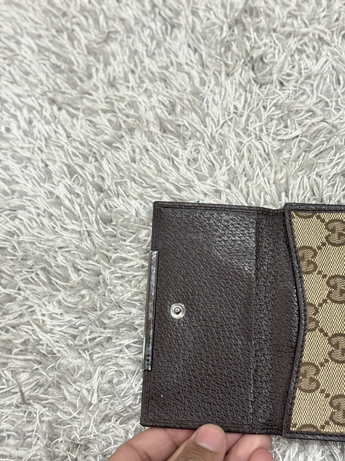Gucci VINTAGE GUCCI GG CANVAS BI-FOLD WALLET Size ONE SIZE - 4 Thumbnail