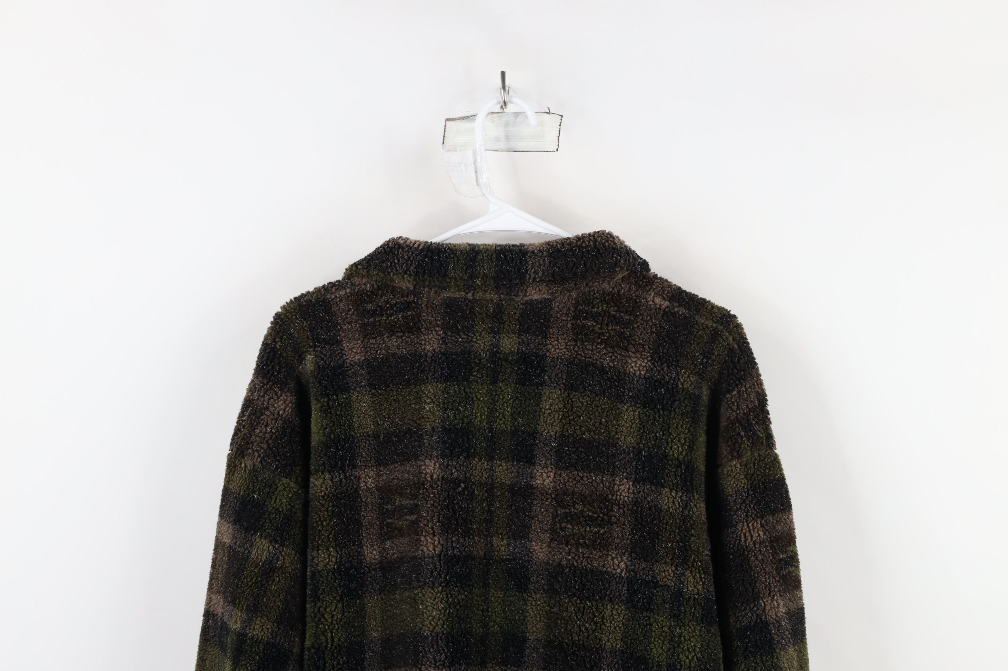 Vintage Vintage 90s Streetwear Deep Pile Fleece Henley Sweater Size US L / EU 52-54 / 3 - 9 Thumbnail