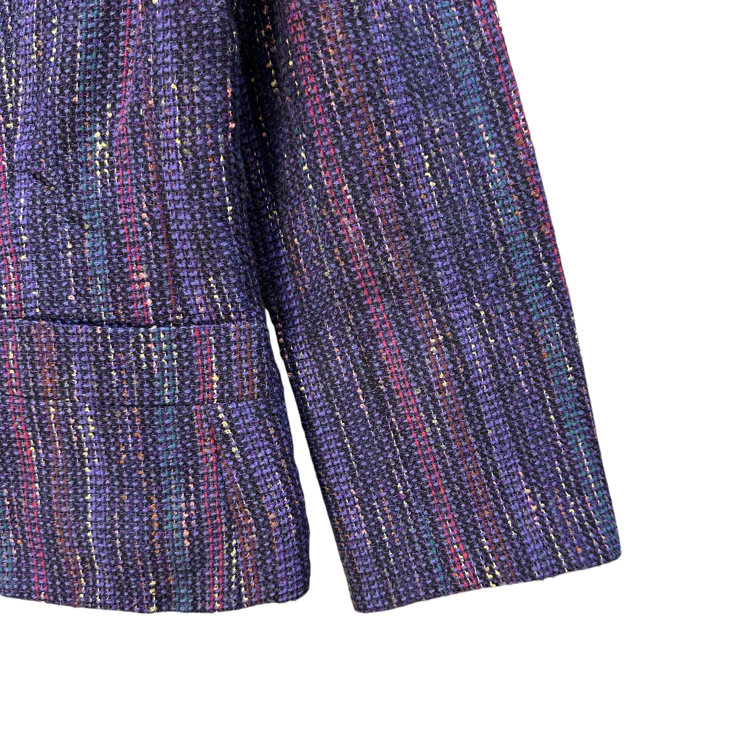 Christian Dior Monsieur CHRISTIAN DIOR Purple Tweed Elegant Jacket #A56-1287 Size M / US 6-8 / IT 42-44 - 5 Thumbnail