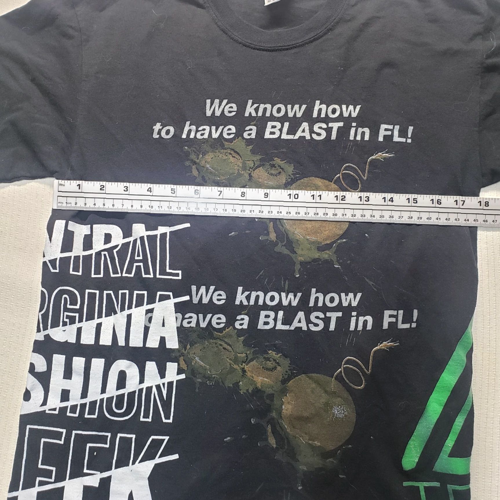 Vintage Trebel Blast in FL Florida Shirt Adult Mens Size M Black Logo Shirt Mens M 90s Florida Shrot Sleeve T-Shirt Size US M / EU 48-50 / 2 - 4 Thumbnail
