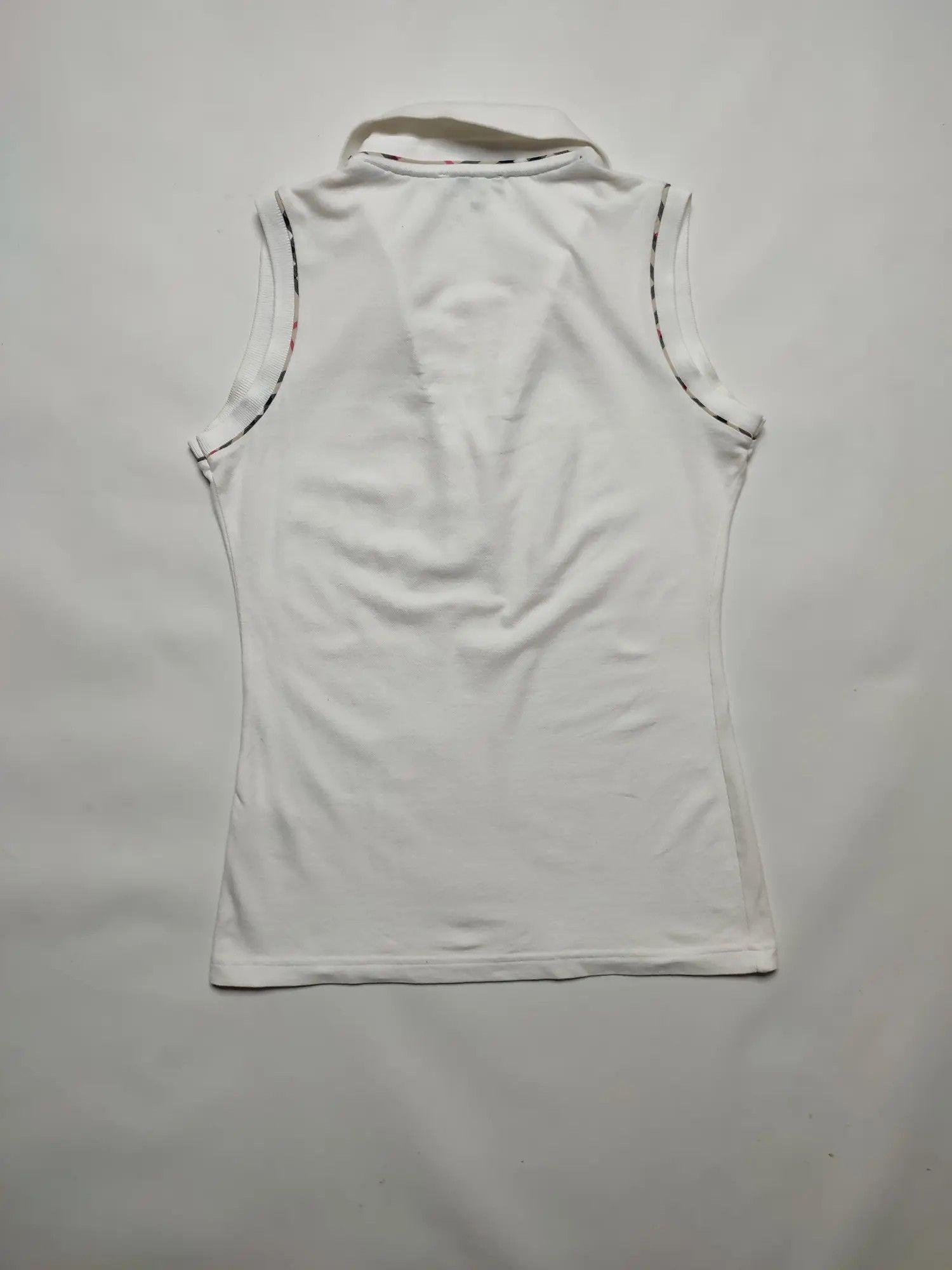 Burberry Burberry London White Tank top polo vintage shirt Size ONE SIZE - 6 Thumbnail