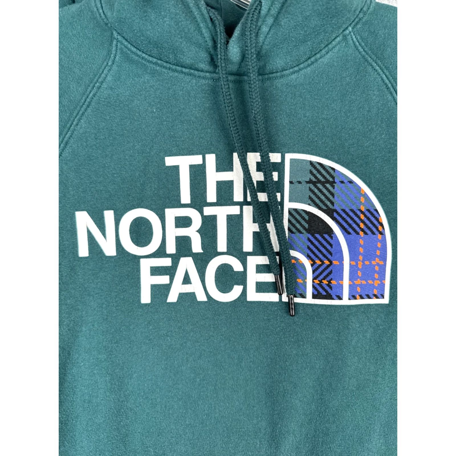 The North Face The North Face Hoodie Womens S Green Plaid Pullover Cotton Blend Sweater Sweatshirt Size S / US 4 / IT 40 - 6 Thumbnail