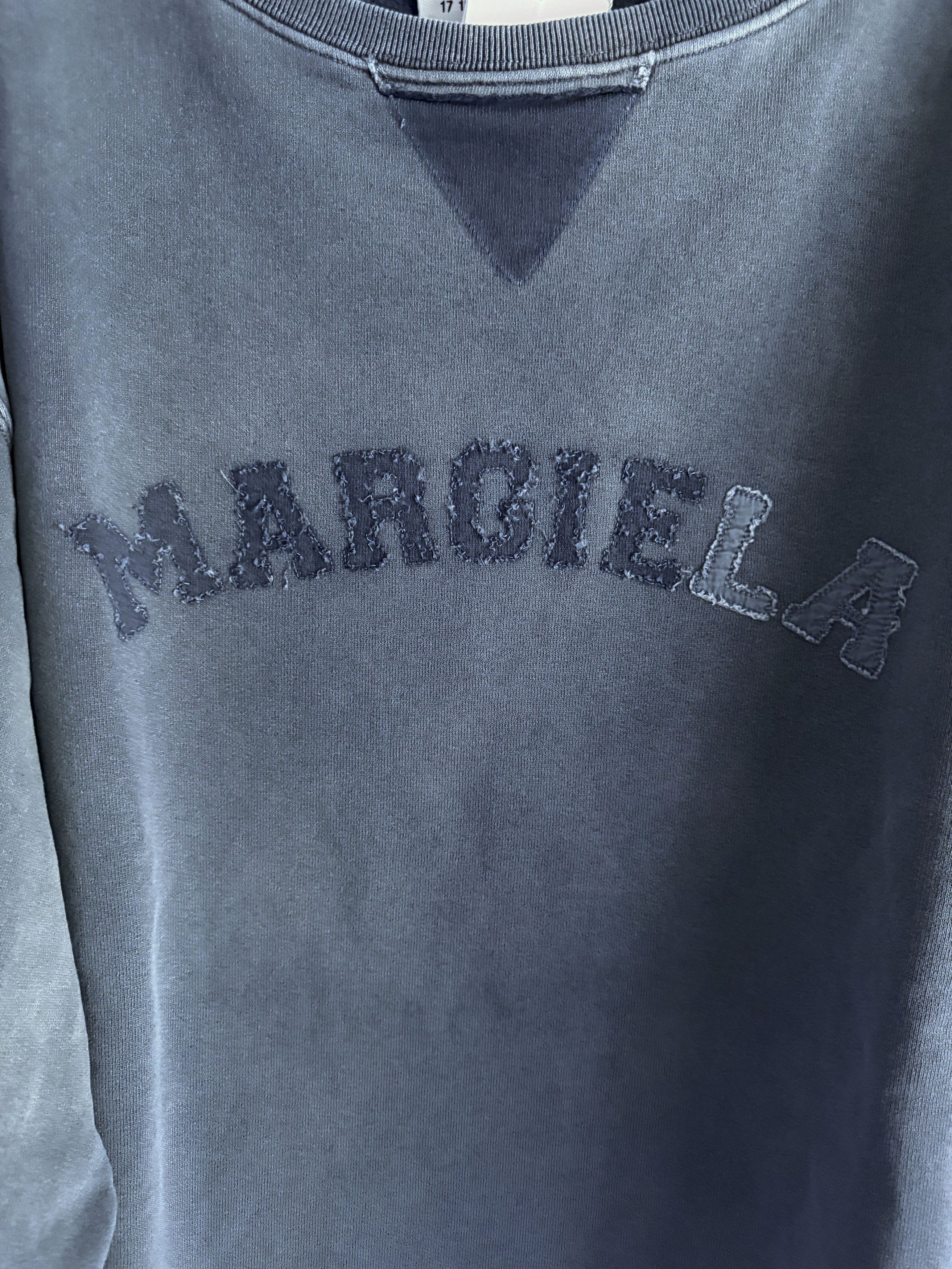 Maison Margiela Margiela Ss23 Distressed Logo Sweatshirt Size US L / EU 52-54 / 3 - 5 Thumbnail