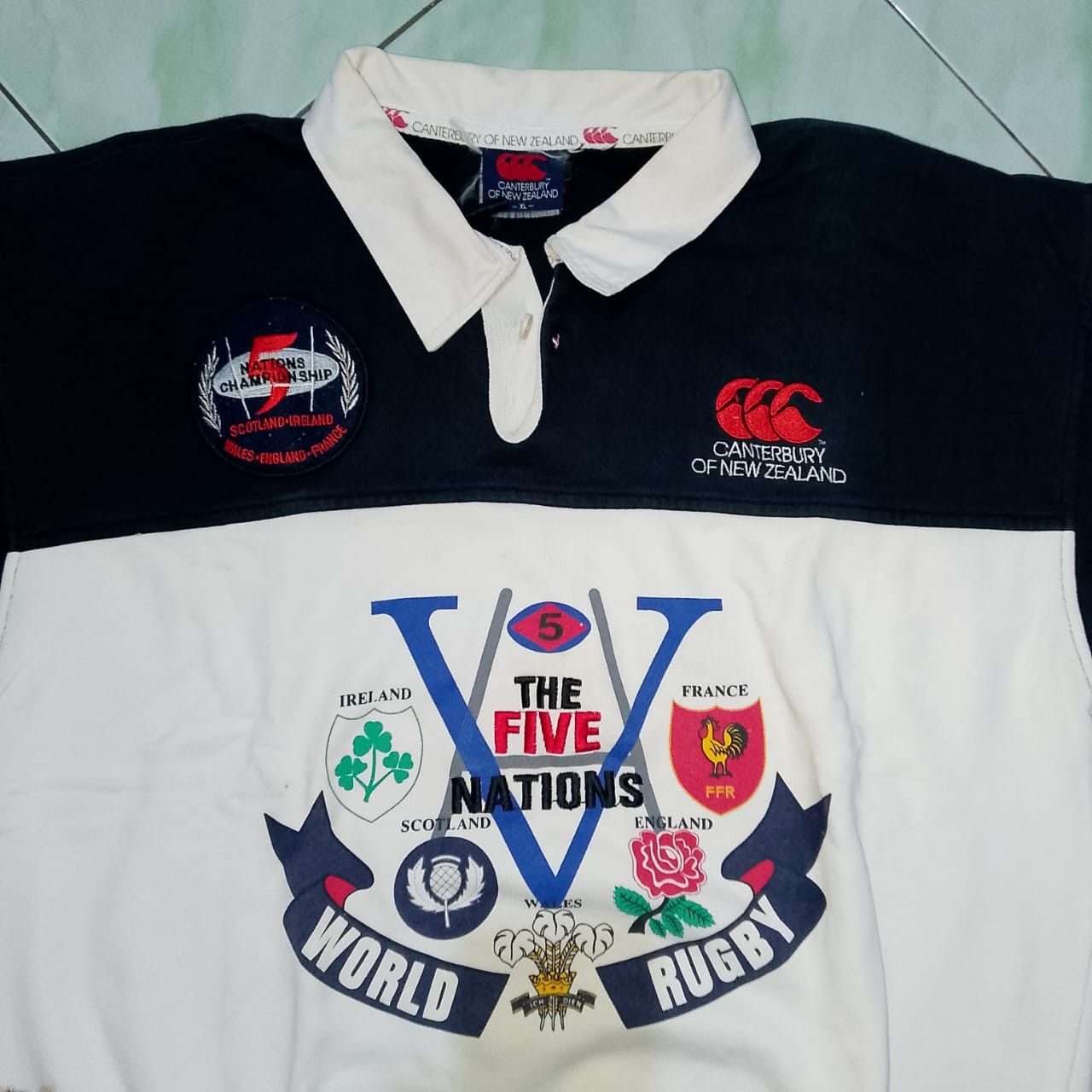 Canterbury of New Zealand × Vintage vintage canterbury sweatshirt five nations rugby Size US XL / EU 56 / 4 - 3 Thumbnail