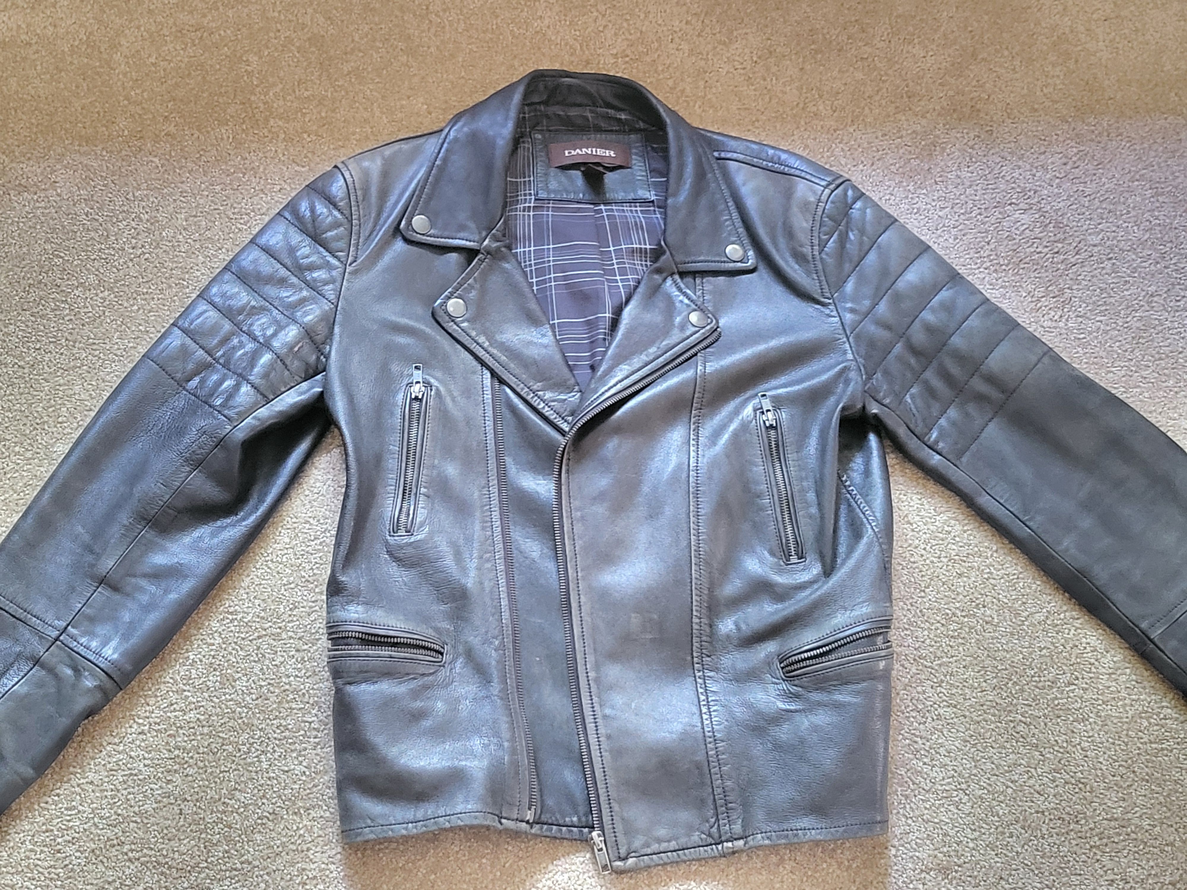 Danier Vintage Danier Calfskin Leather Motorcycle Jacket Size US XS / EU 42 / 0 - 2 Thumbnail