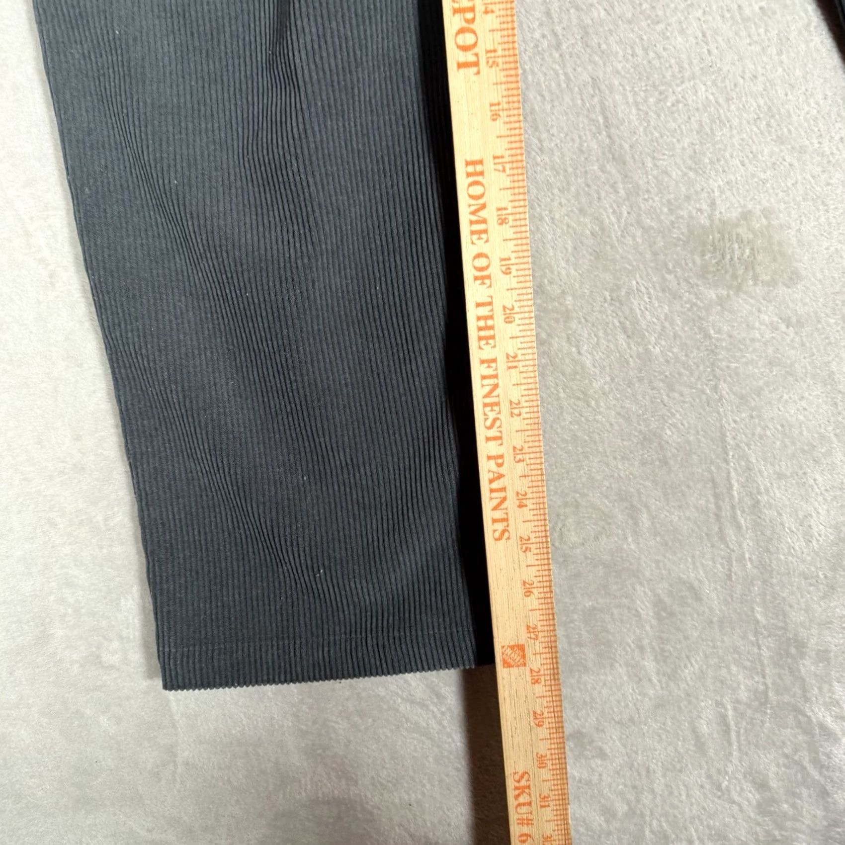 Goldwin Goldwin Pants Mens L Gray Fine Wale Corduroy Straight Leg Drawstring Casual Size US 33 - 8 Thumbnail