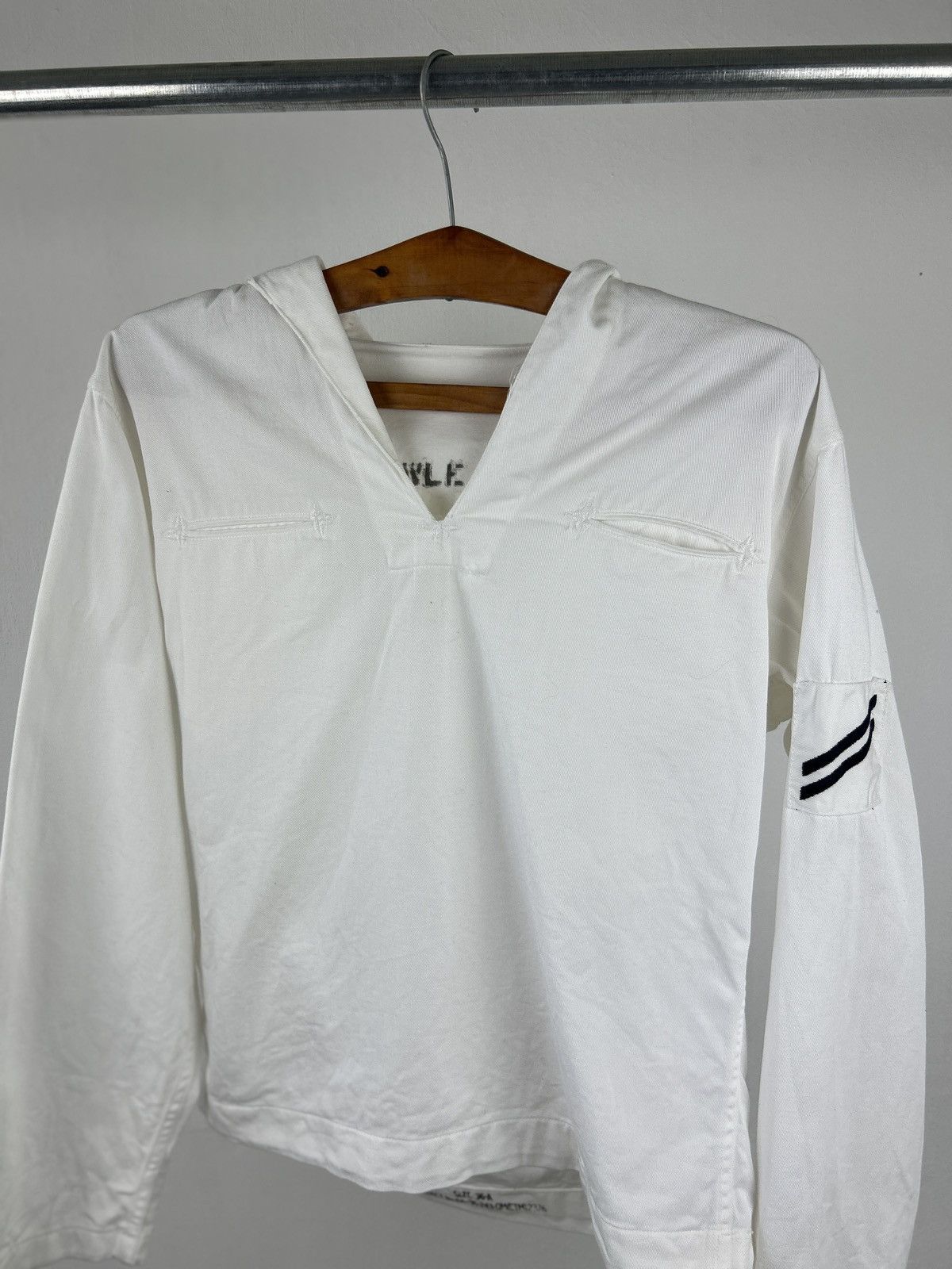 Vintage 1950s US Sailor Shirt Stenciled Size US M / EU 48-50 / 2 - 2 Thumbnail