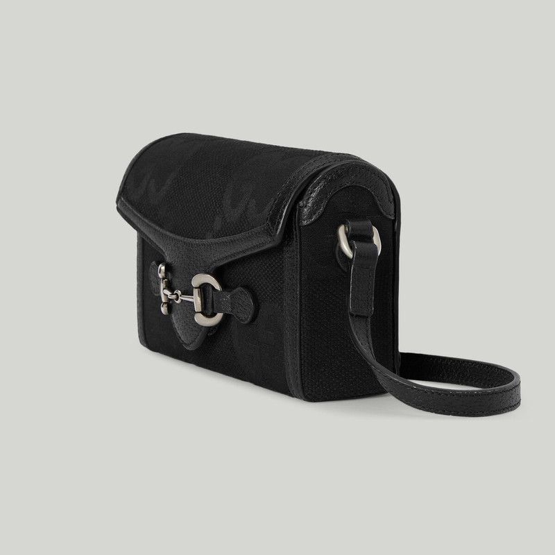 Gucci oc11z1225 Size: OS / Horsebit 1955 Jumbo GG Mini Bag Black Size ONE SIZE - 8 Thumbnail