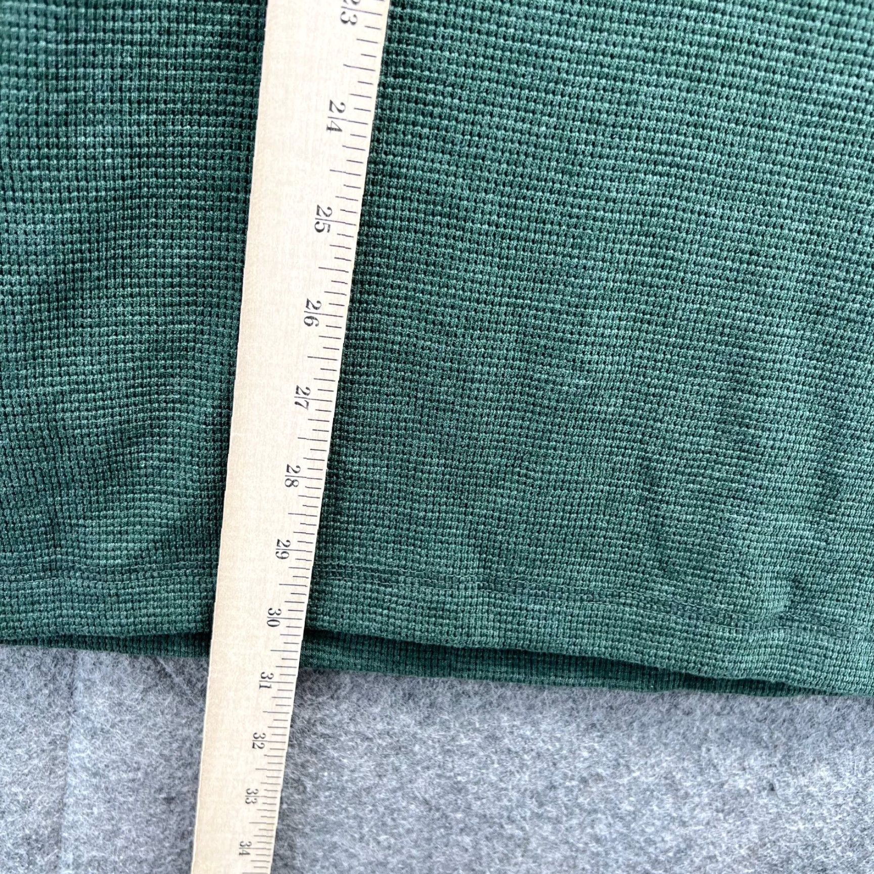 Eddie Bauer Eddie Bauer Shirt Mens XL Green Pullover Long Sleeve Crewneck Waffle Knit Cotton Fleece Logo Solid Vintage No Size US XL / EU 56 / 4 - 6 Thumbnail