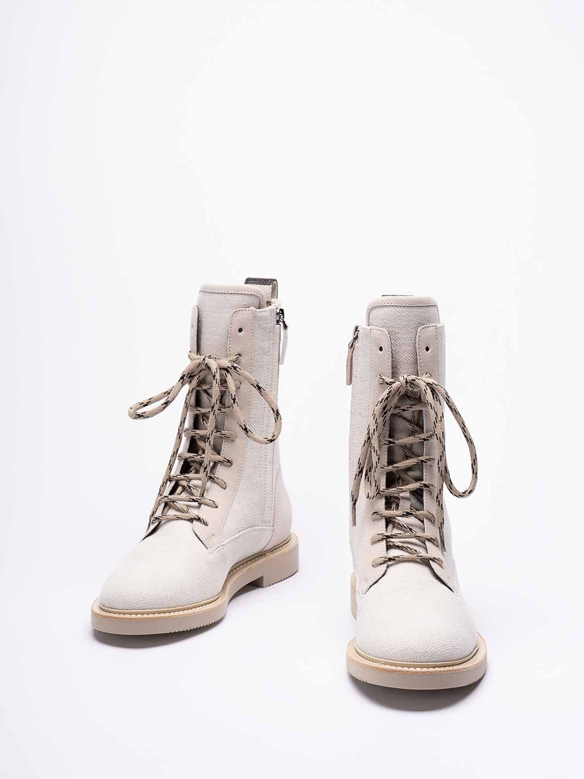 Brunello Cucinelli o1y0725 Ankle Boots in Sand/Pink Size US 5 / IT 35 - 2 Thumbnail