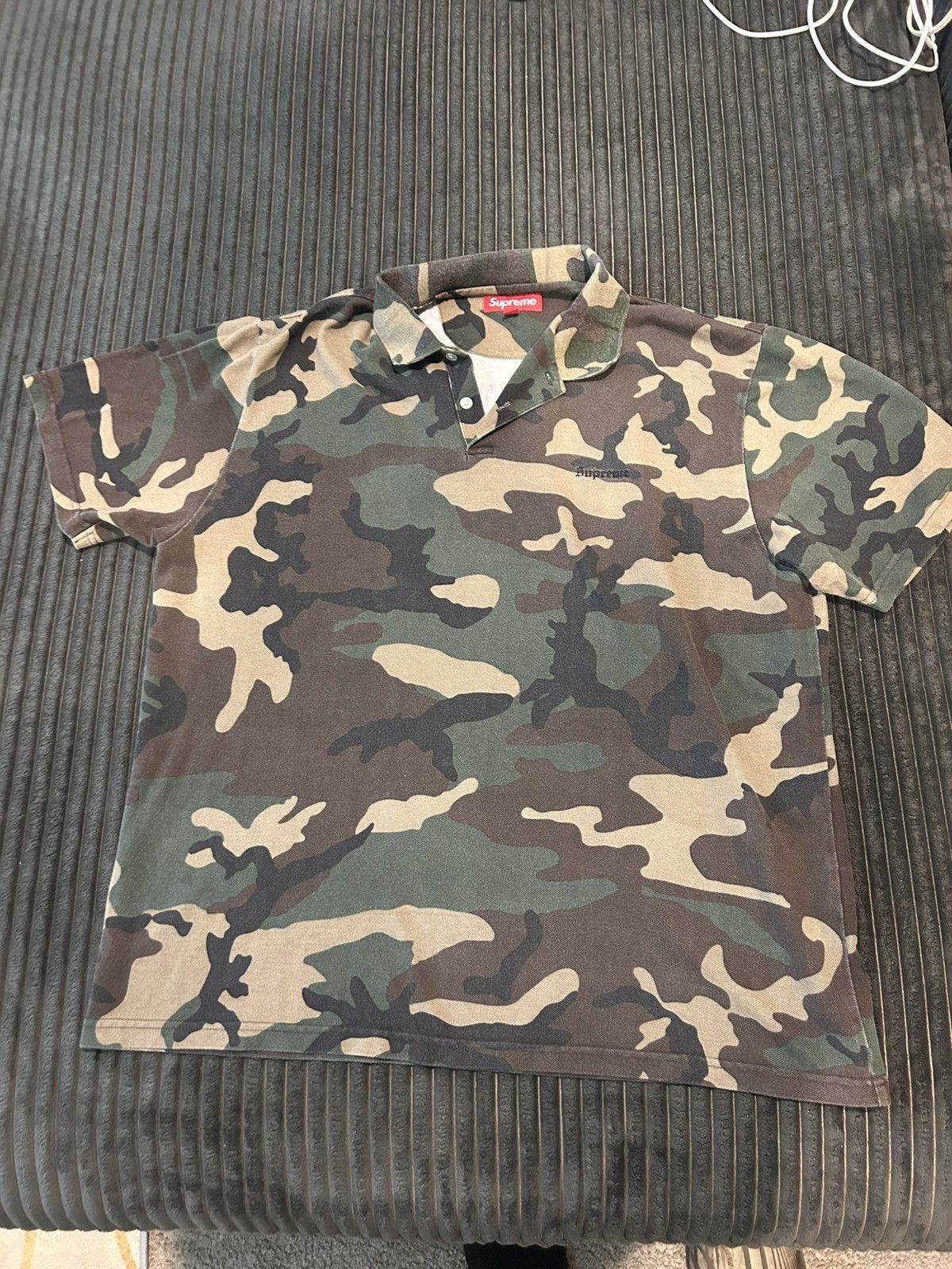 Supreme Washed Camo Polo 