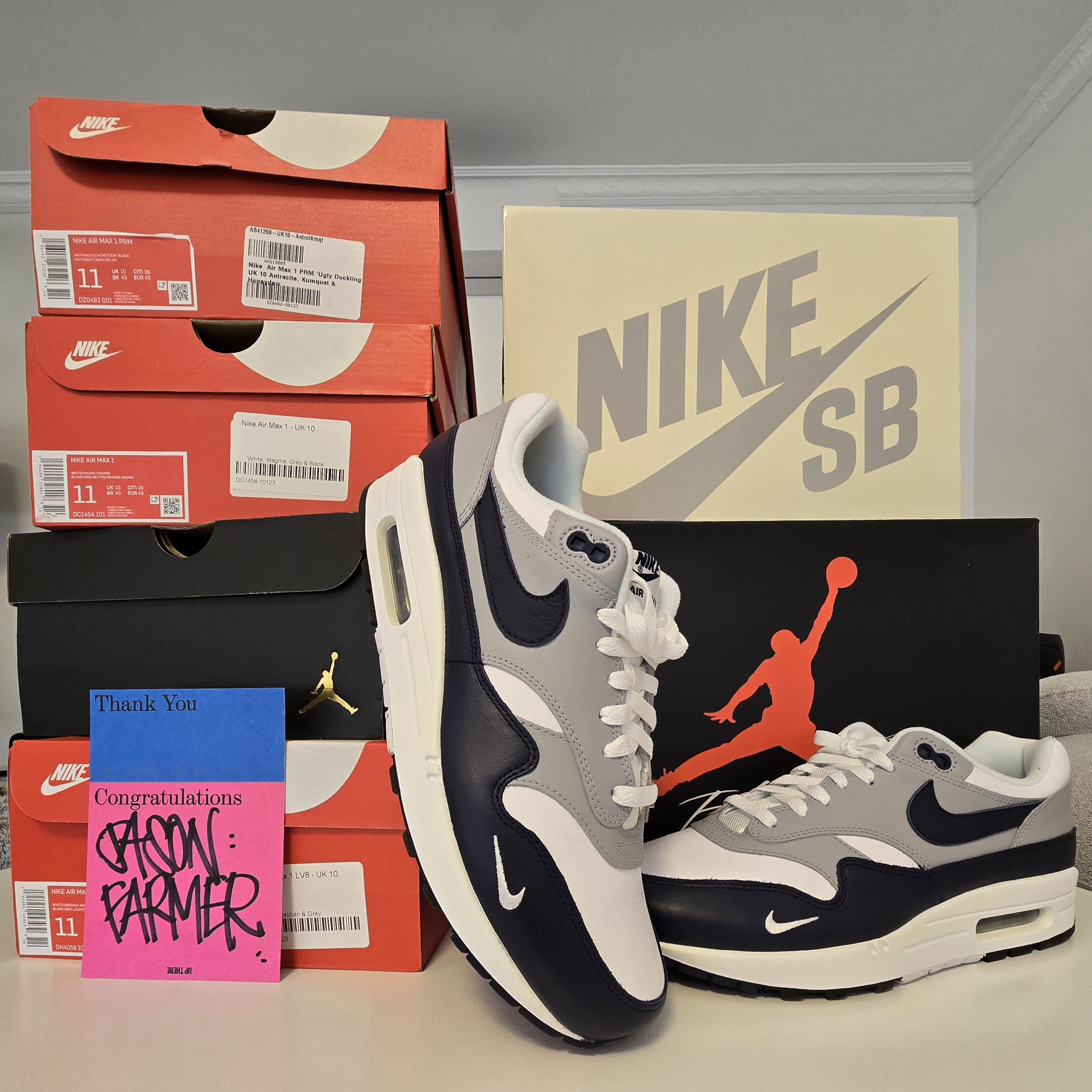 Nike Nike Air Max 1 LV8 "Obsidian" [2021] Size US 11 / EU 44 - 1 Thumbnail