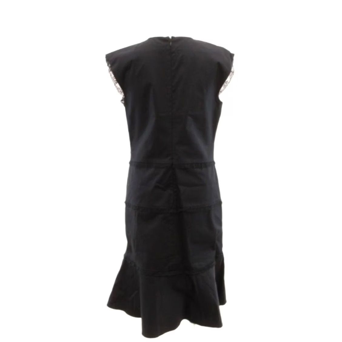 Valentino VALENTINO Dress Black Sleeveless Lace Embroidery Tiered Women's 40 Casual Size 3XL / US 20-22 - 2 Thumbnail