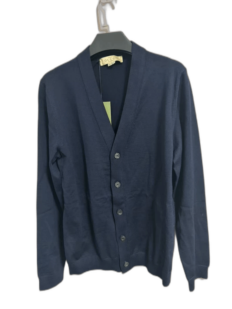 Gucci gucci navy blue wool cardigan Size US S / EU 44-46 / 1 - 1 Thumbnail