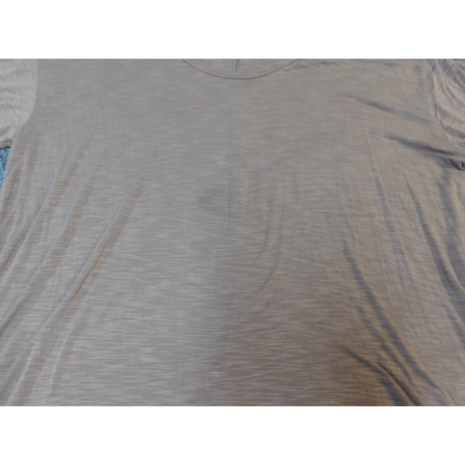 Old Navy Old Navy Blouse Womens L Pink Solid Short Sleeve Round Neck Pullover Stretch Casual Modern Regular Polyester Rayon Pleated Vintage No Size L / US 10 / IT 46 - 5 Thumbnail