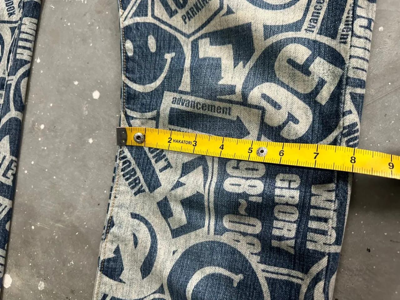 Japanese Brand Co & Lu Fullprint Smile Design Pants Size US 29 - 14 Thumbnail