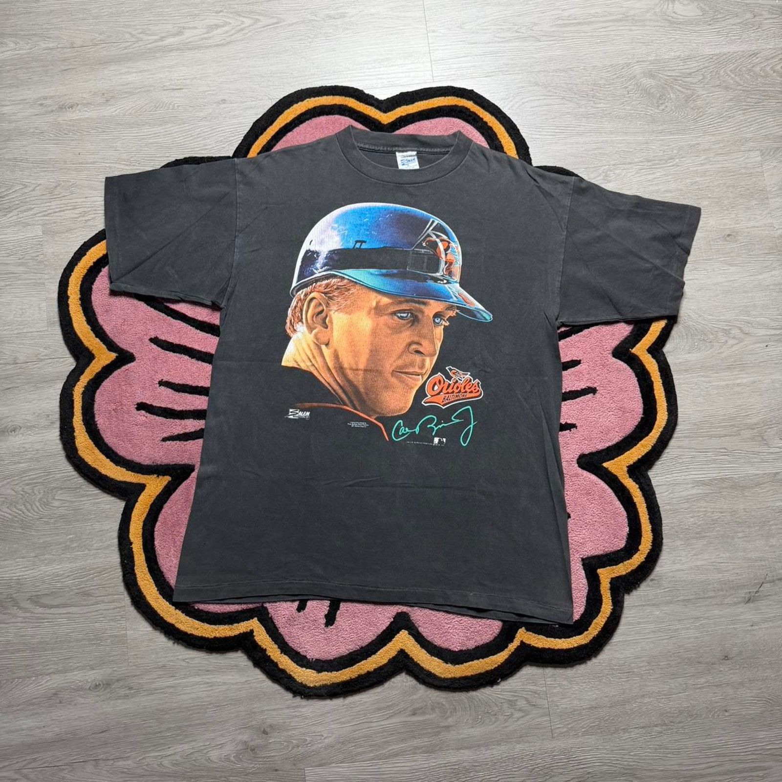 MLB × Salem Sportswear × Vintage 90’s Salem Sportswear Baltimore Orioles Cal Ripken T-shirt Size US XL / EU 56 / 4 - 1 Thumbnail