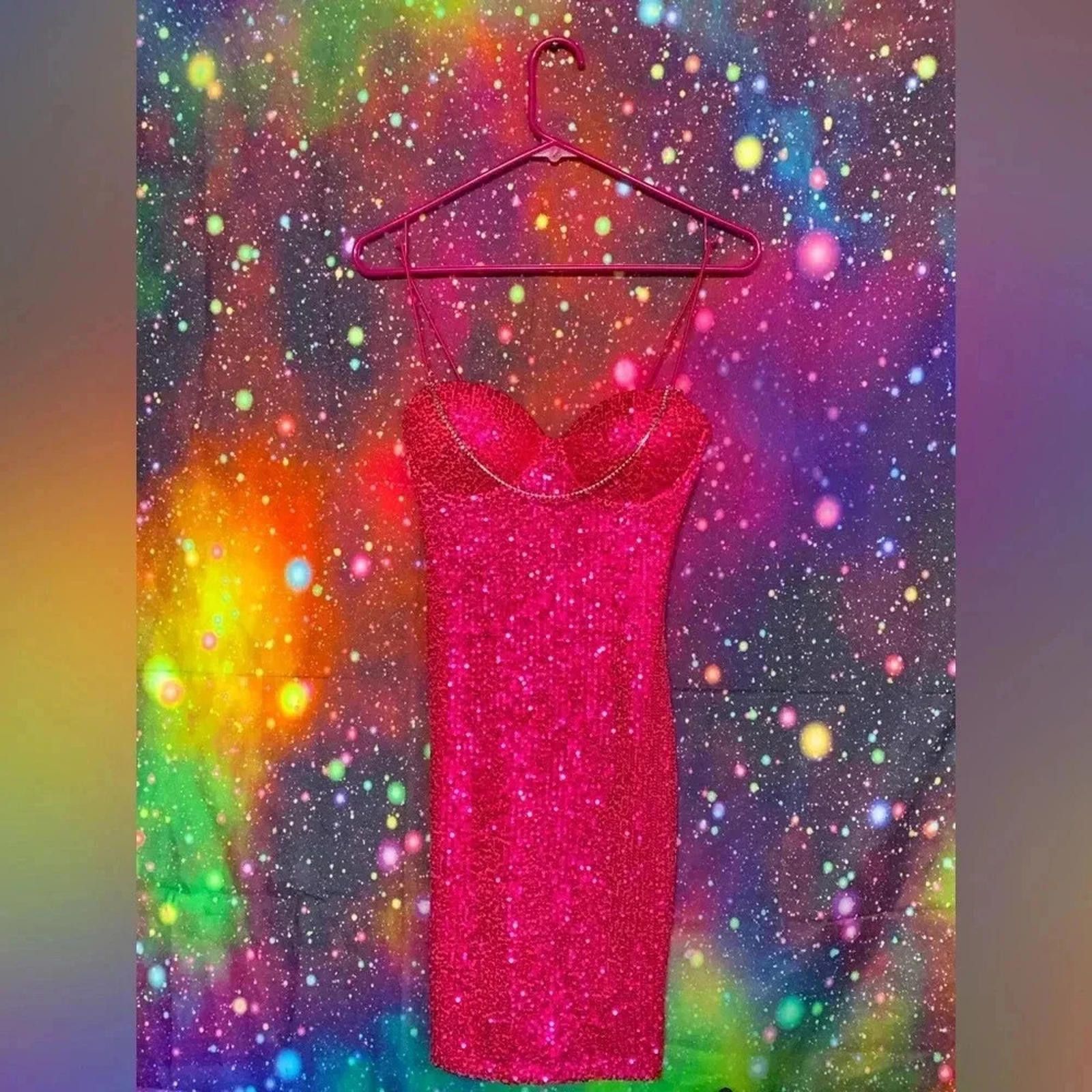 Windsor Smith Hot pink sequin dress Size XS / US 0-2 / IT 36-38 - 2 Thumbnail