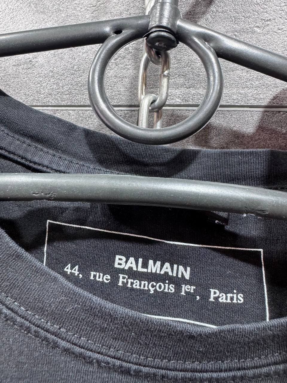 Balmain BALMAIN Paris Logo T-Shirt Cotton Shirt Paris Logo Size US M / EU 48-50 / 2 - 3 Thumbnail