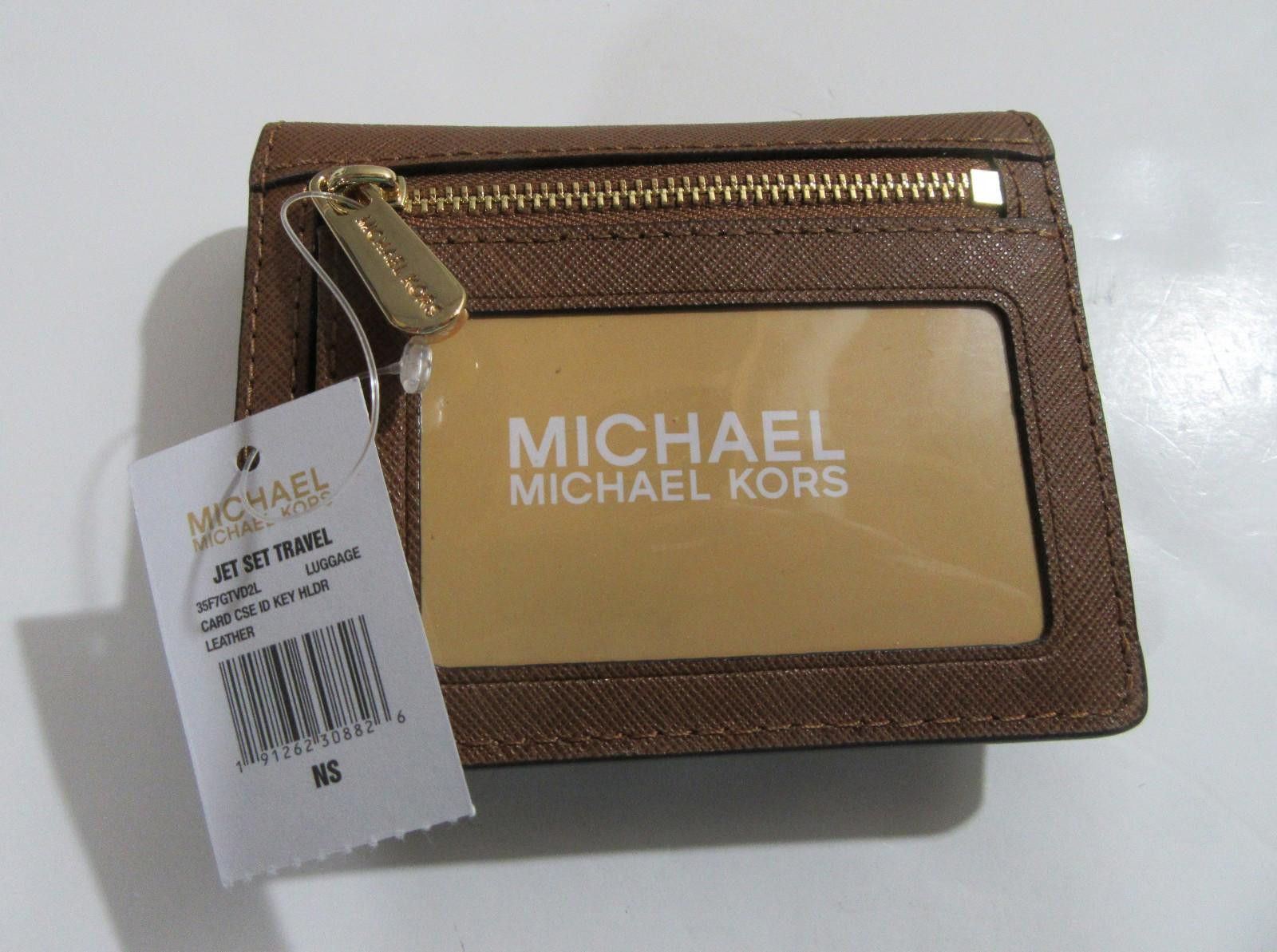 Michael Kors Michael Kors Jet Set Travel Leather Card Case ID Key Holder Size ONE SIZE - 2 Thumbnail