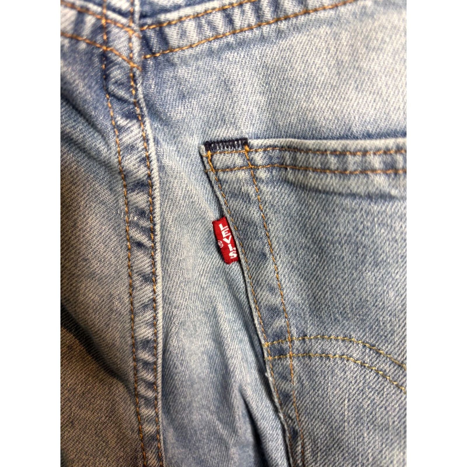 Levi's Levi’S Jeans Mens Size 31 Blue Lot 512 Big E Premium Leather Tag Light Wash 5482 Size US 31 - 3 Thumbnail