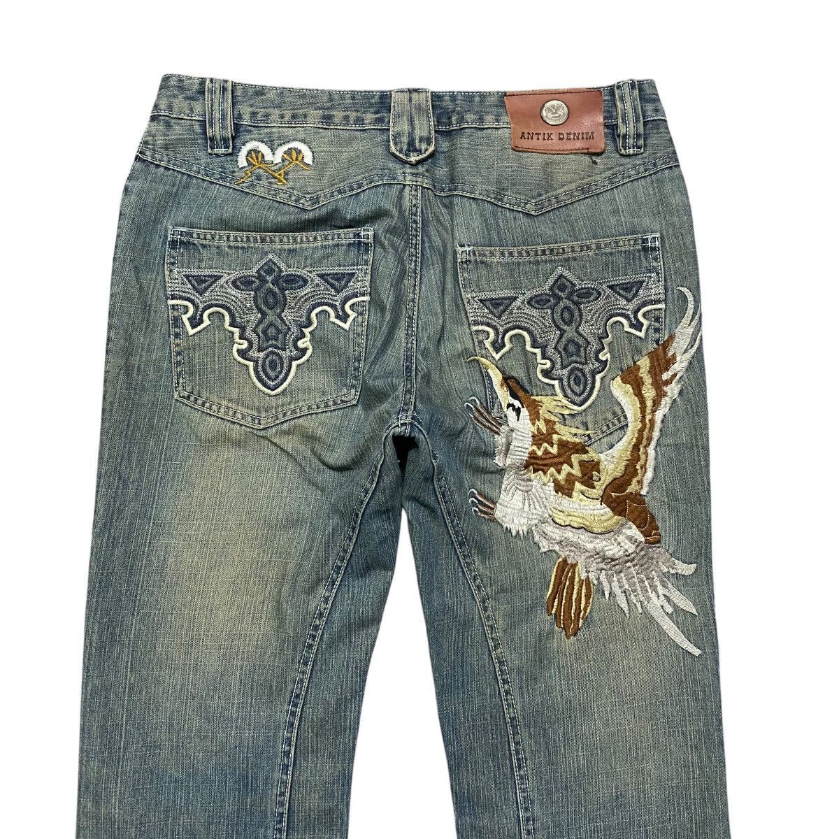 Antik Denim Vintage Antik Denim Embroidery Jeans Distressed Size US 34 / EU 50 - 10 Thumbnail
