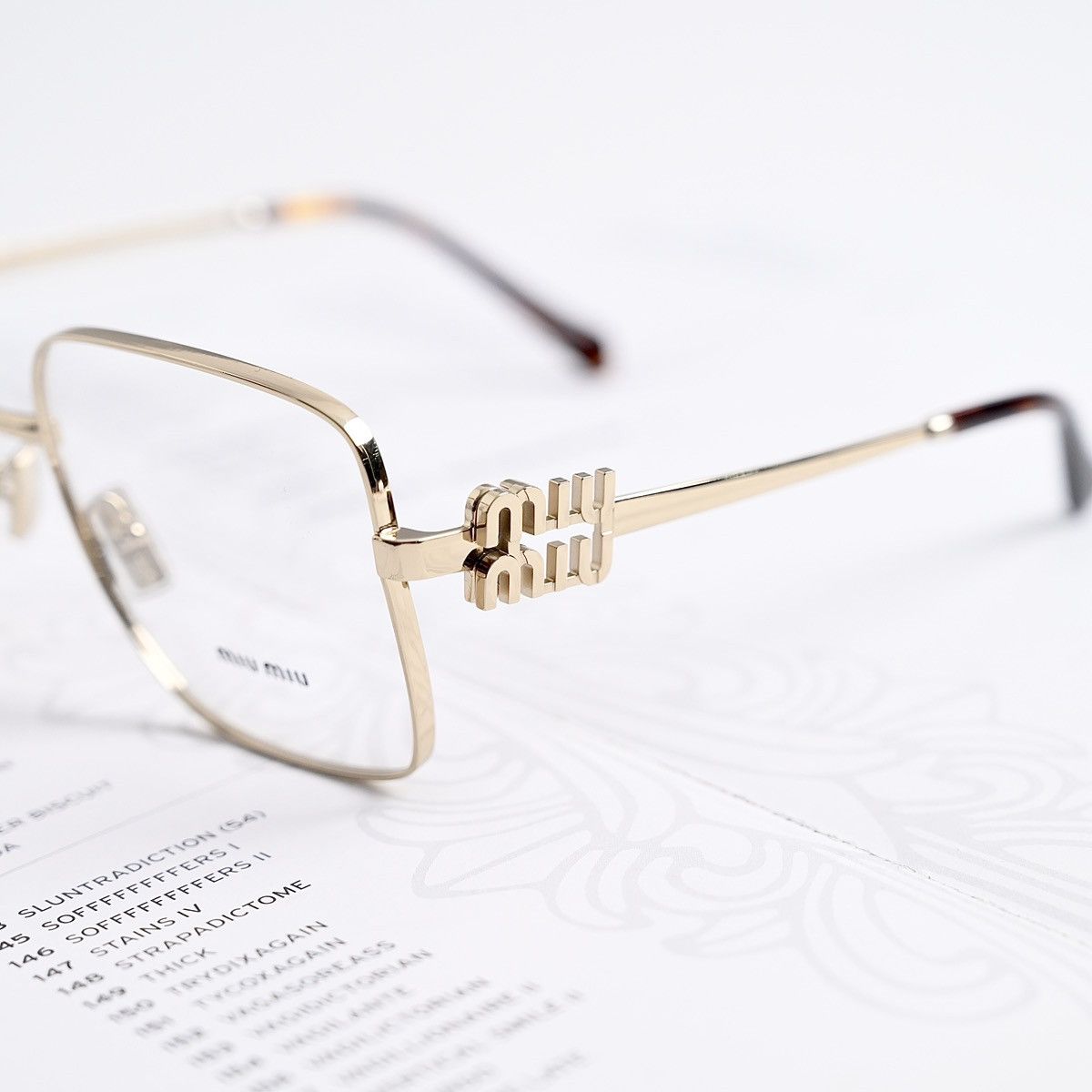 Miu Miu MIU MIU 0MU 51XV ZVN1O1 GLASSE Size ONE SIZE - 3 Thumbnail