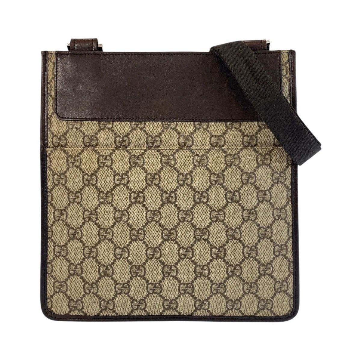 Gucci Gucci GG Supreme Canvas/leather Pochette Shoulder Bag 27639 Canvas Shoulder Bag 27639 in Brown, Women's