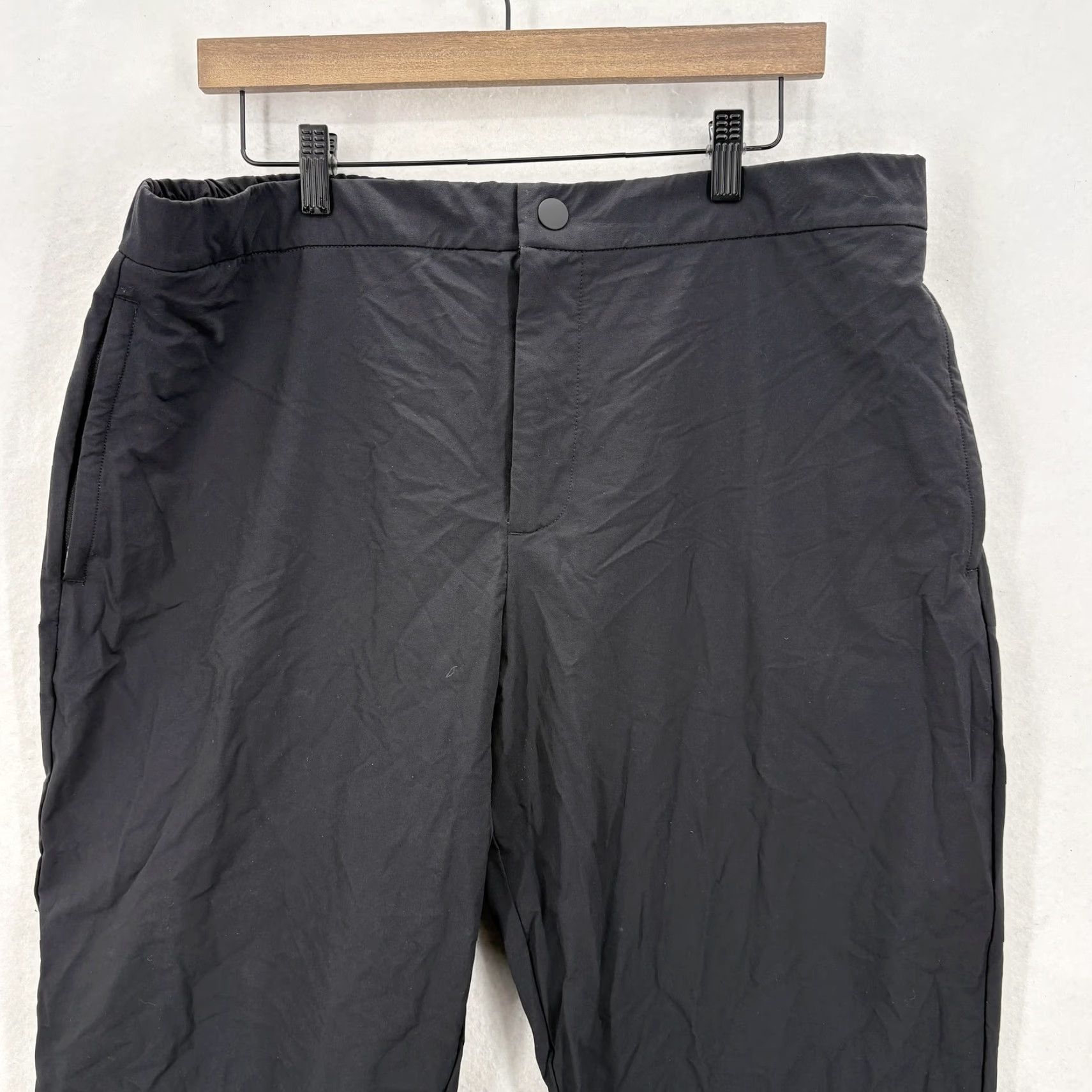 Vintage VRST Water Repellent Slim Fit Tapered Pants Mens XL Black Jogger Size US 36 / EU 52 - 2 Thumbnail
