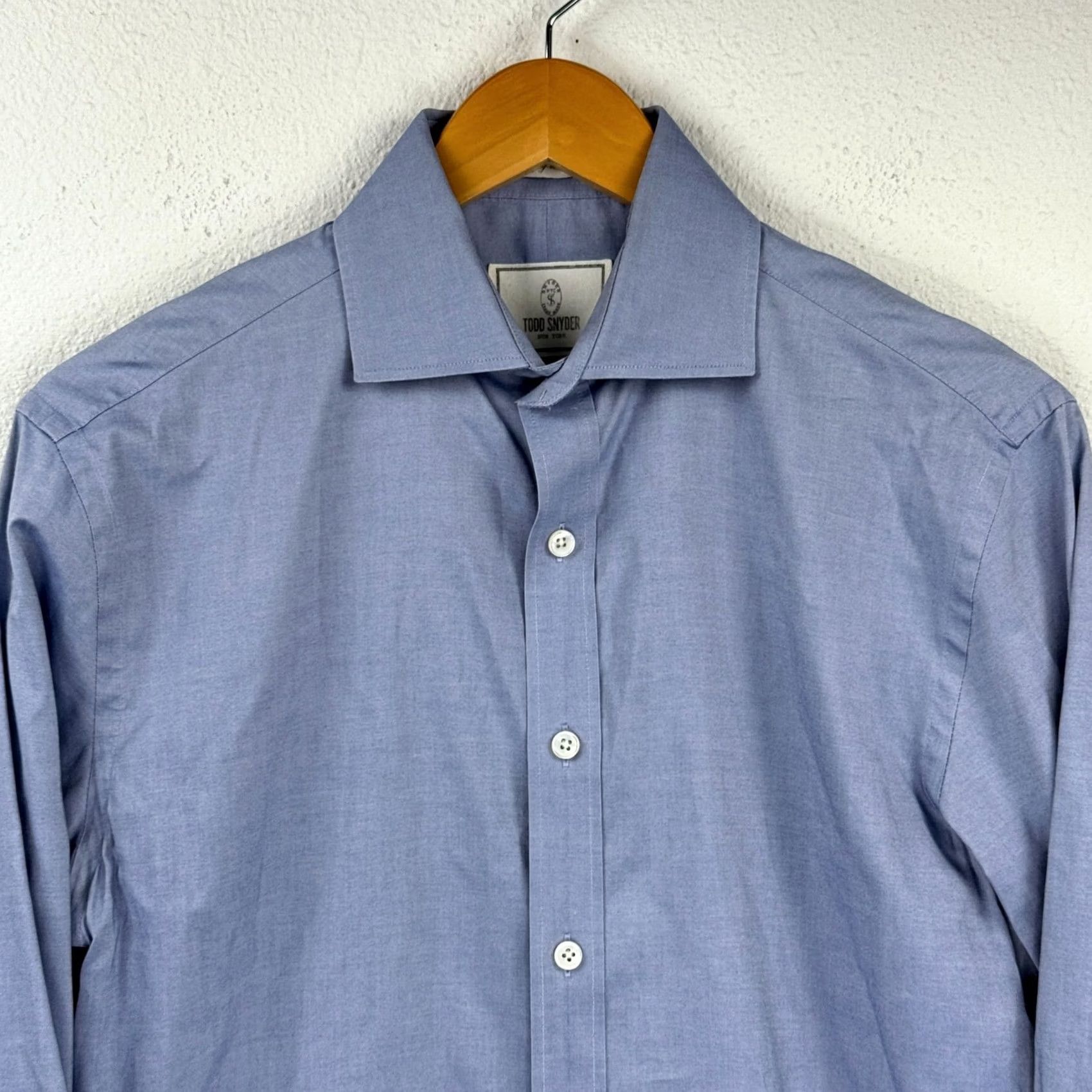 Todd Snyder Todd Snyder Button-Up Shirt Oxford Mens 15 Blue Long Sleeve Two Ply Cotton Shirt Regular Mens Blues 40 Chest 15 Neck Casual Classic Preppy Vintage No Size US M / EU 48-50 / 2 - 2 Thumbnail