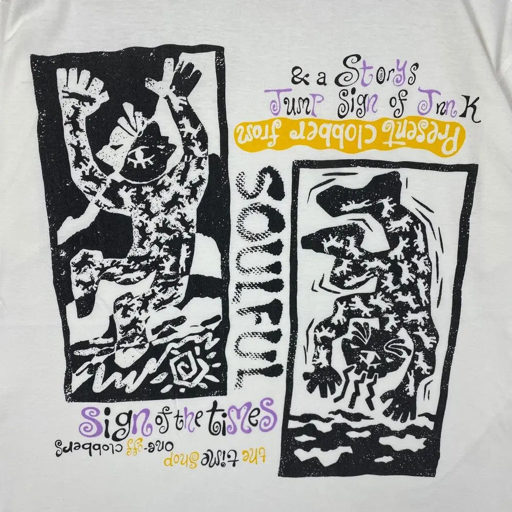 Vintage Vintage 80's SOULFUL Sign Of The Times Art Graphic Tee Shirt Size US L / EU 52-54 / 3 - 2 Thumbnail