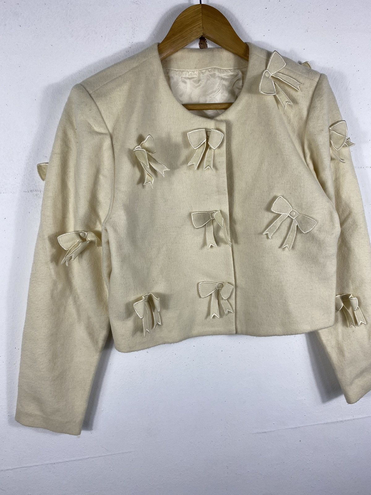 Issey Miyake Issey Miyake IS Ribbon Cardigan Button Crop Top Size S / US 4 / IT 40 - 4 Thumbnail