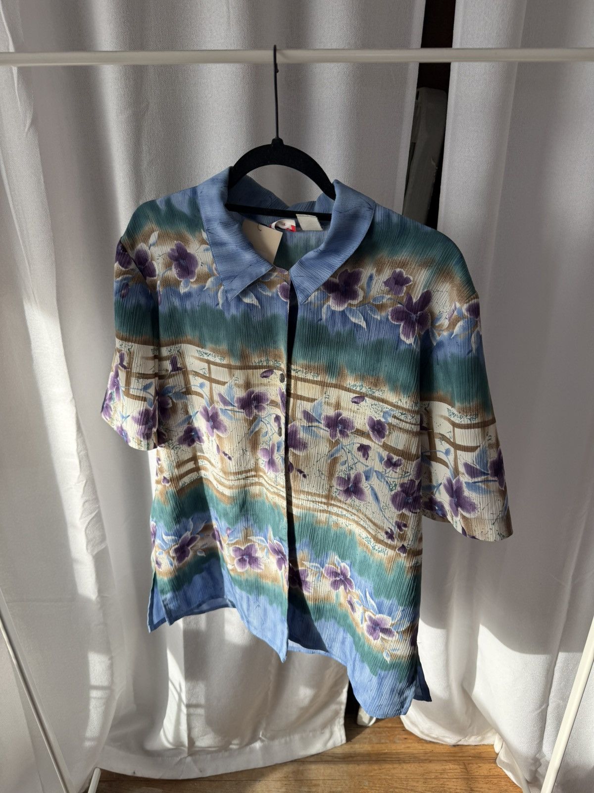 Vintage Vintage 90s Floral Button Up Sz 12 Size XL / US 12-14 / IT 48-50 - 1 Thumbnail