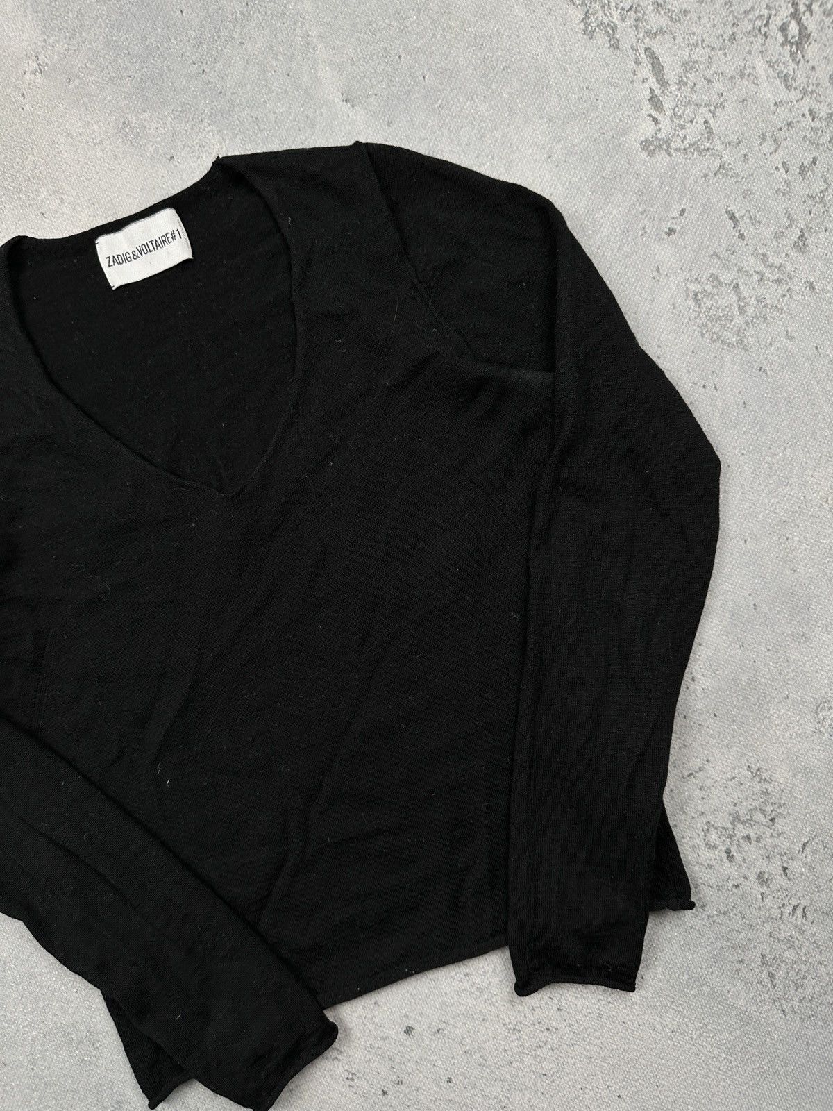 Zadig & Voltaire Zadig & Voltaire Nosfa Bis M-Rec Wool Top Sweater Butterfly Size XS / US 0-2 / IT 36-38 - 4 Thumbnail