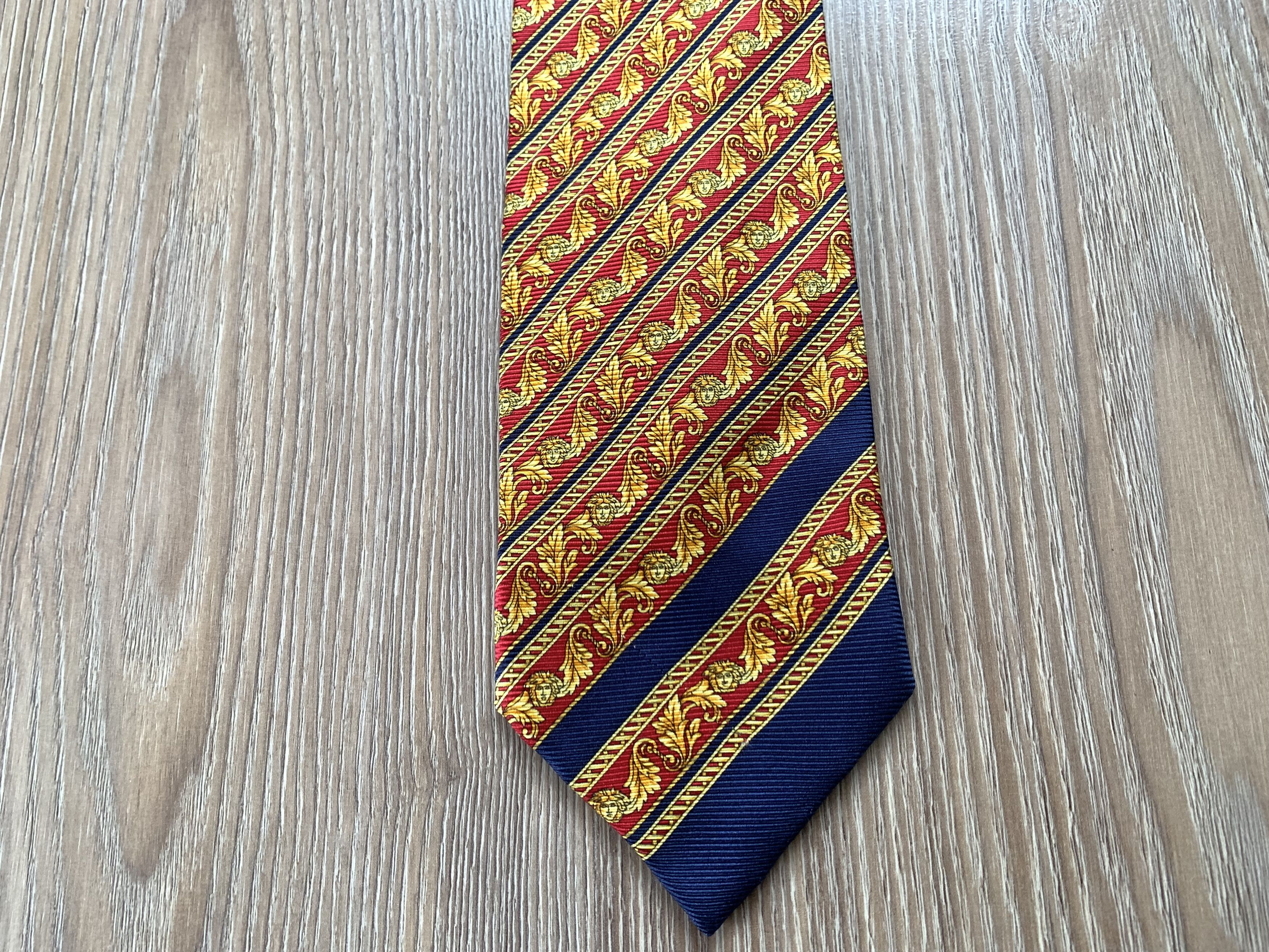 Versace Vintage Rare Gianni Versace Patterned Silk Tie Size ONE SIZE - 3 Thumbnail