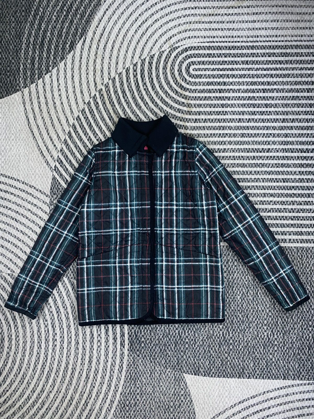 Beams Plus Vintage Ray Beams Green Checked Quilted Jacket Size US S / EU 44-46 / 1 - 1 Thumbnail