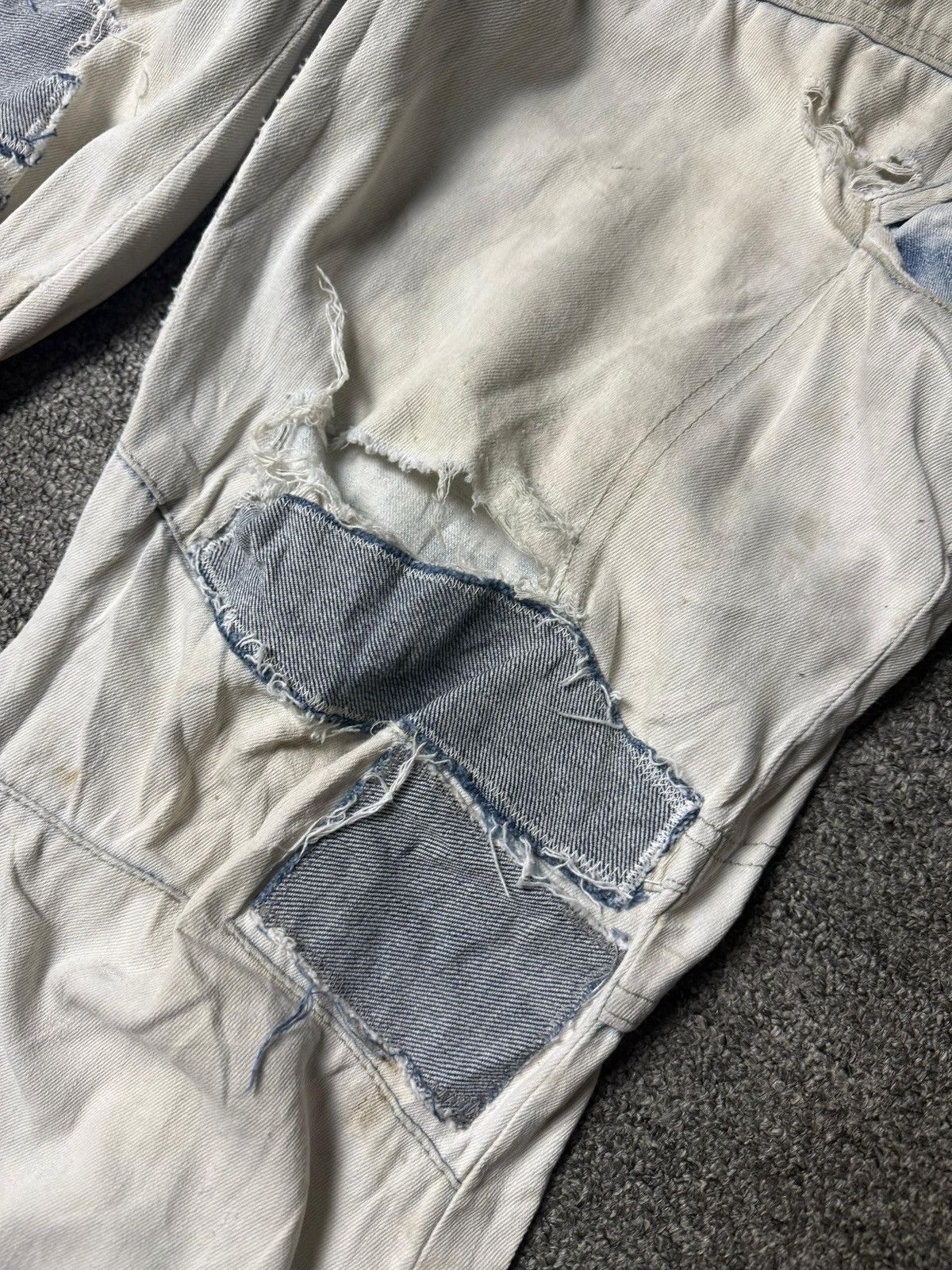 Japanese Brand Fieldcore Aerolight Stretch Jeans with Patches (172) Size US 32 / EU 48 - 6 Thumbnail