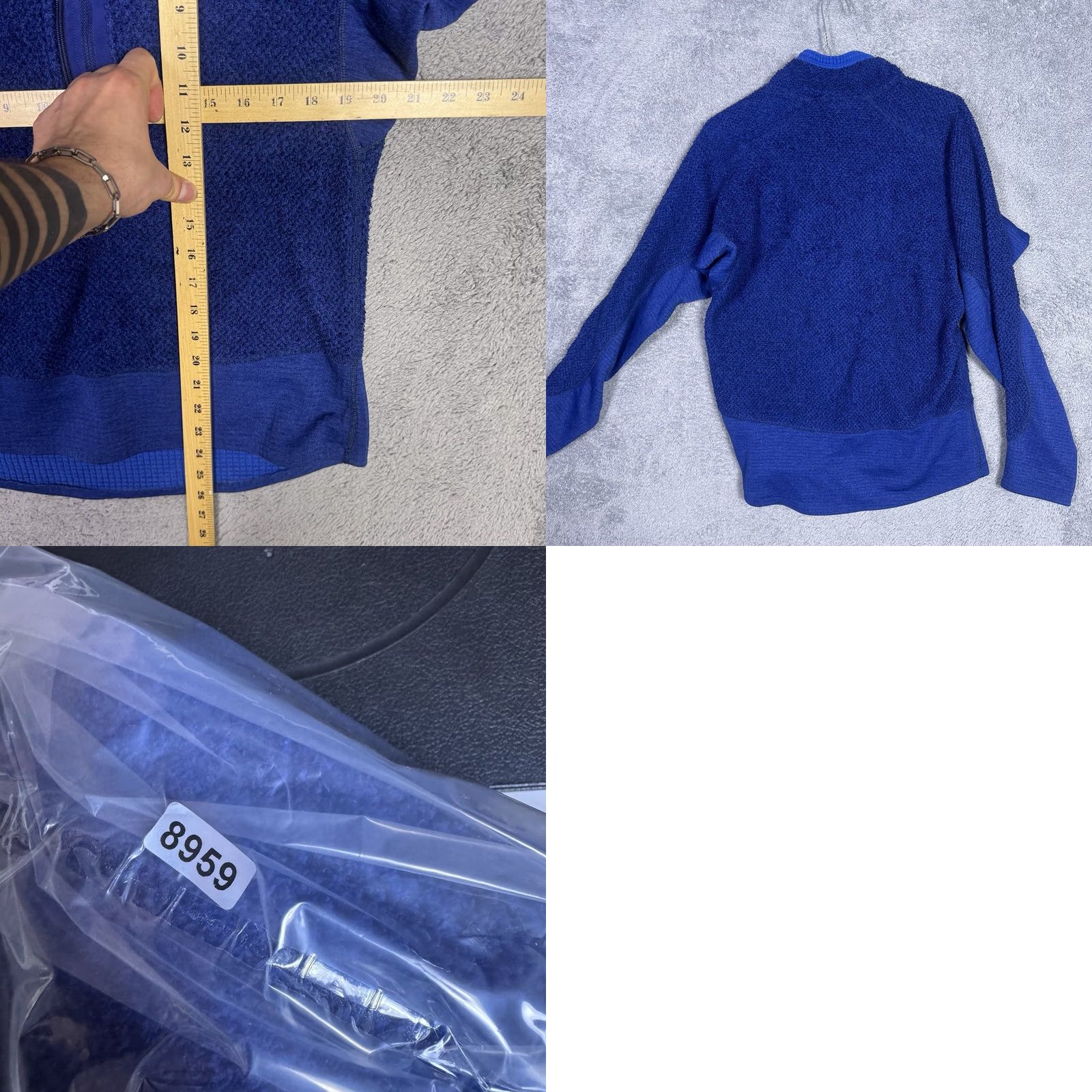 Patagonia VINTAGE Patagonia R2 Pullover Mens M Fleece Jacket 1/2 Zip Simple USA Made 25230 Blue Geometric Logo 1/4 Zip Mens Jackets Size US XL / EU 56 / 4 - 8 Thumbnail