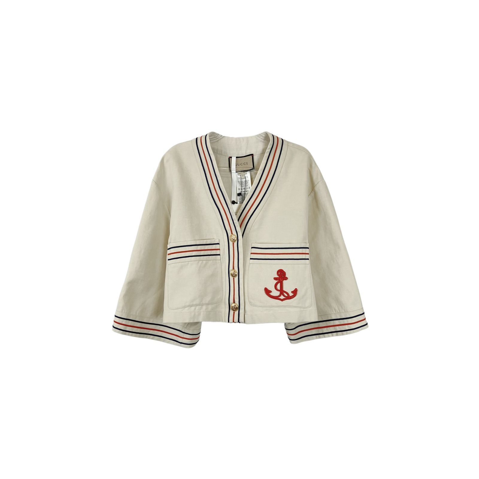 Gucci Gucci Anchor Logo Striped Shirt Size 40 Size S / US 4 / IT 40 - 1 Thumbnail